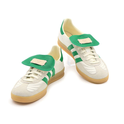 ID3518 FOOT INDUSTRY adidas Originals Gazelle Indoor Off White Green (Men's