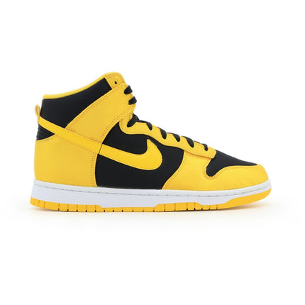 FN4216-001 Nike Dunk High Satin Goldenrod Varsity Maize White Black (Women's)