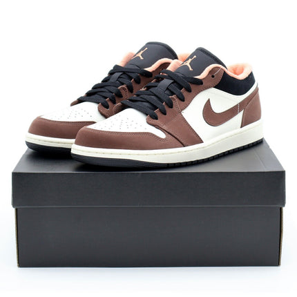 DC6991-200 Nike Air Jordan 1 Low SE Light Chocolate Mocha Black Sail (Men's)