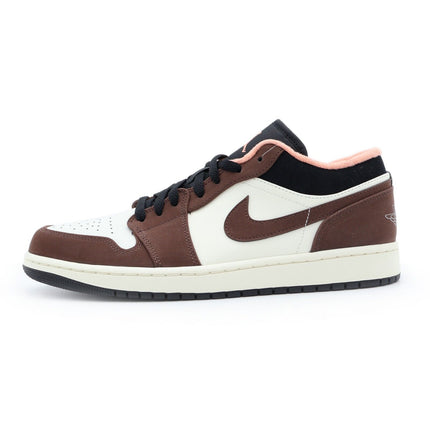 DC6991-200 Nike Air Jordan 1 Low SE Light Chocolate Mocha Black Sail (Men's)