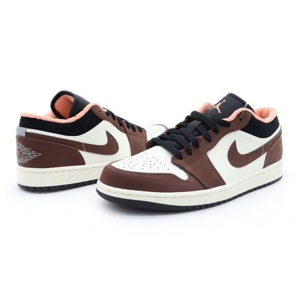 DC6991-200 Nike Air Jordan 1 Low SE Light Chocolate Mocha Black Sail (Men's)