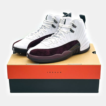 DV6989-100 Nike Air Jordan 12 Retro A Ma Maniere White Burgundy Crush (Women's)