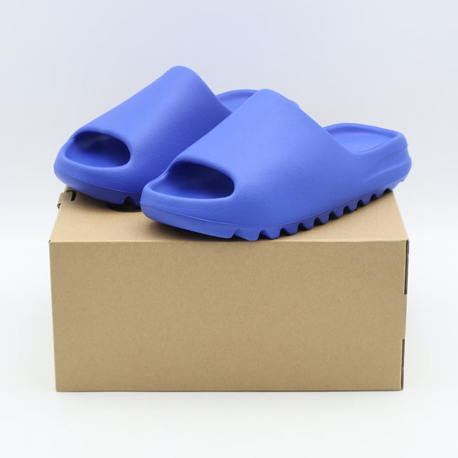 ID4133 adidas Yeezy Slide Azure Cobalt Royal Blue Sapphire Indigo Marine (Men's)