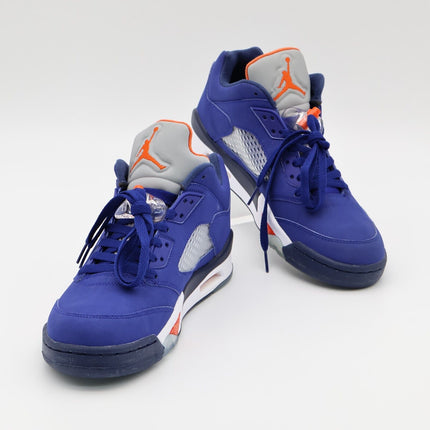 Size 9.5 - 819171-417 Nike Air Jordan 5 Retro Low Knicks