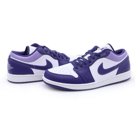 553558-515 Nike Air Jordan 1 Low Sky J Purple White Light Blueberry (Men's)