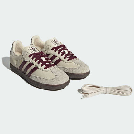 IG1987 adidas Originals WMNS Samba OG Wonder White Maroon Putty Grey (Women's)