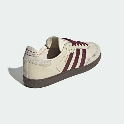 IG1987 adidas Originals WMNS Samba OG Wonder White Maroon Putty Grey (Women's)