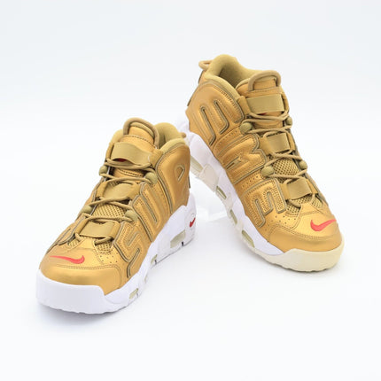 Size 9 - 902290-700 Nike Air More Uptempo x Supreme Metallic Gold 2017