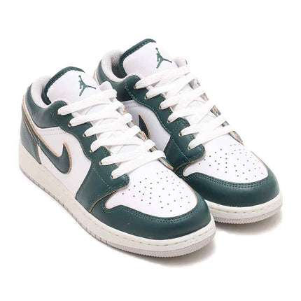 FQ8041-300 Nike GS Air Jordan 1 Low SE Oxidized Green White Sail Neutral Grey