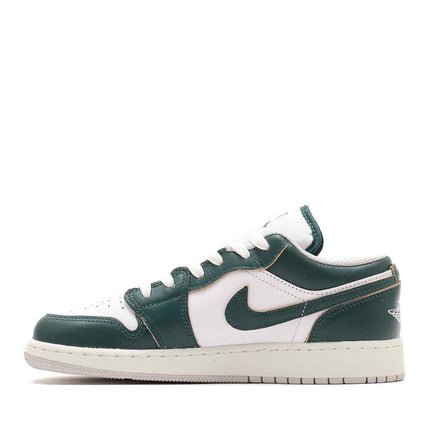 FQ8041-300 Nike GS Air Jordan 1 Low SE Oxidized Green White Sail Neutral Grey