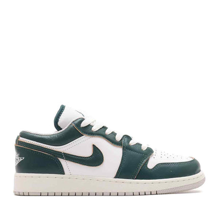 FQ8041-300 Nike GS Air Jordan 1 Low SE Oxidized Green White Sail Neutral Grey