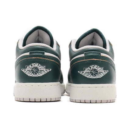 FQ8041-300 Nike GS Air Jordan 1 Low SE Oxidized Green White Sail Neutral Grey