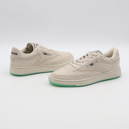 R00007 WIND AND SEA atmos Reebok Club C 85 Ivory (Men's)