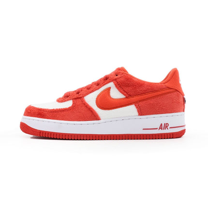 FZ3552-612 Nike GS Air Force 1 Low Valentine�fs Day Pack Fire Red Light Crimson