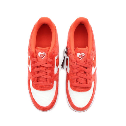 FZ3552-612 Nike GS Air Force 1 Low Valentine�fs Day Pack Fire Red Light Crimson