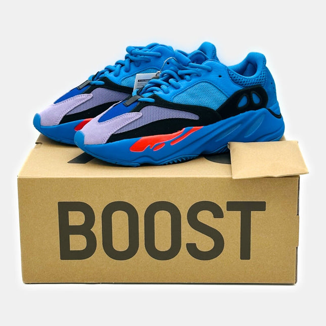 HP6674 Adidas YEEZY Boost 700 HI-RES Blue Black Purple Orange Bright Vivid Mens