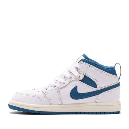 FN7493-141 Nike PS Jordan 1 Mid SE White Sail Industrial Blue