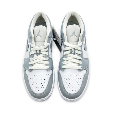 DC0774-105 Nike Air Jordan 1 Low Wolf Grey Aluminium (Women's)