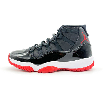 378037-061 Nike Air Jordan 11 Retro Playoffs Bred Black White Varsity Red