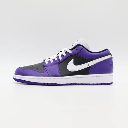 553558-501 Nike Air Jordan 1 Low Court Purple White Black (Men's)