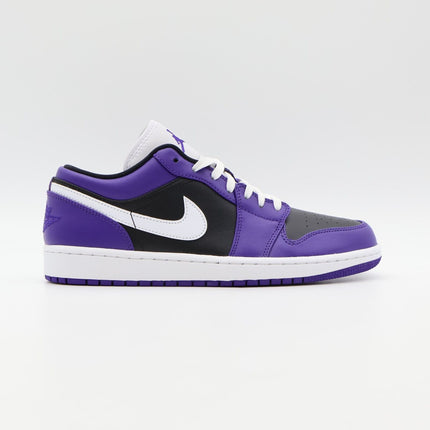 553558-501 Nike Air Jordan 1 Low Court Purple White Black (Men's)