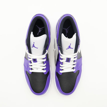 553558-501 Nike Air Jordan 1 Low Court Purple White Black (Men's)