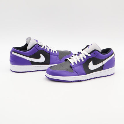 553558-501 Nike Air Jordan 1 Low Court Purple White Black (Men's)