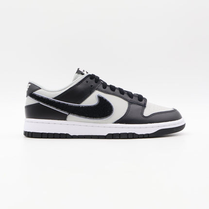 DQ7683-001 Nike Dunk Low Retro Chenille Swoosh Black Grey (Men's)