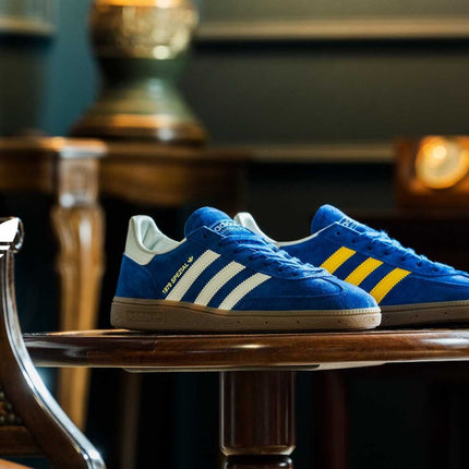 IH0130 adidas Originals Handball Spezial Made in Germany Blue Yellow Gum (Men's)