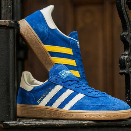 IH0130 adidas Originals Handball Spezial Made in Germany Blue Yellow Gum (Men's)