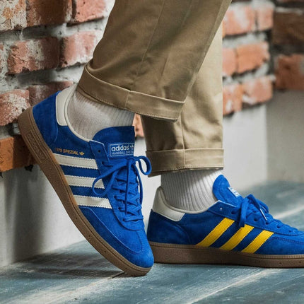 IH0130 adidas Originals Handball Spezial Made in Germany Blue Yellow Gum (Men's)