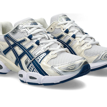 1202A278-108 Asics Gel-Nimbus 9 White Light Indigo (Men's)