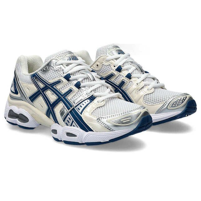 1202A278-108 Asics Gel-Nimbus 9 White Light Indigo (Men's)