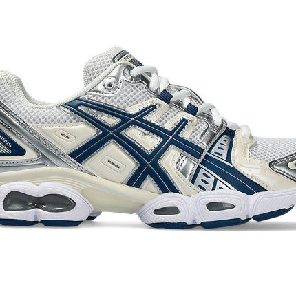 1202A278-108 Asics Gel-Nimbus 9 White Light Indigo (Men's)