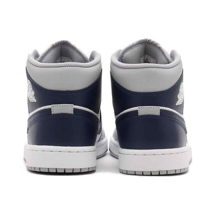 DQ8426-104 Nike Air Jordan 1 Mid White Wolf Grey Midnight Navy (Men's)