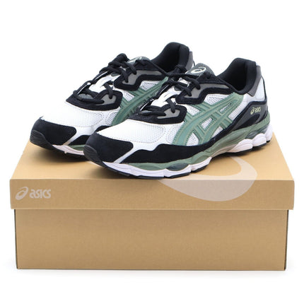 1201A789-101 Asics Gel-NYC White Ivy Black Sage Green Grey Black Khaki (Men's)