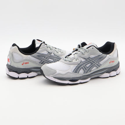 1201A789-102 Asics Gel-NYC White Steel Grey Red (Men's)