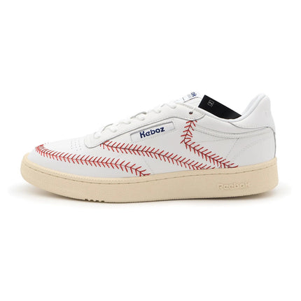 R00008 atmos KEBOZ Reebok Club C 85 White Ivory Cream Beige Red (Men's)