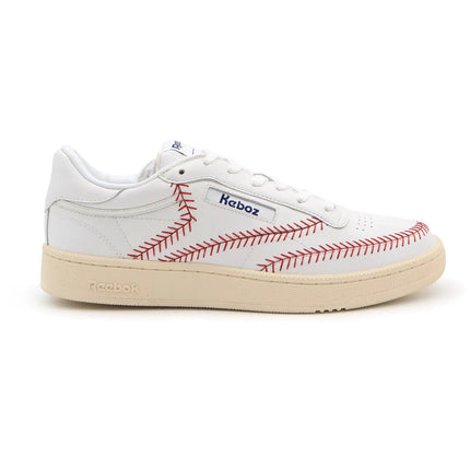 R00008 atmos KEBOZ Reebok Club C 85 White Ivory Cream Beige Red (Men's)