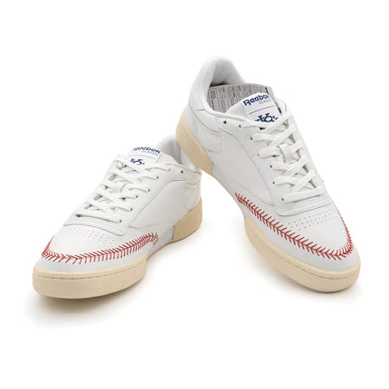 R00008 atmos KEBOZ Reebok Club C 85 White Ivory Cream Beige Red (Men's)