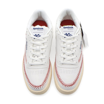 R00008 atmos KEBOZ Reebok Club C 85 White Ivory Cream Beige Red (Men's)