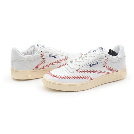 R00008 atmos KEBOZ Reebok Club C 85 White Ivory Cream Beige Red (Men's)