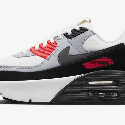 FD4328-101 Nike Air Max 90 LV8 Summit White Black Wolf Grey Smoke Grey (Men's)