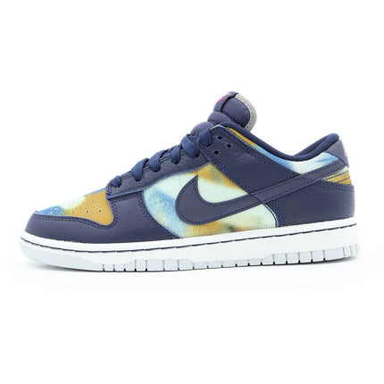 DM0108-400 Nike Dunk Low Graffiti Navy Yellow Obsidian Summit White Red (Men's)