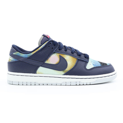 DM0108-400 Nike Dunk Low Graffiti Navy Yellow Obsidian Summit White Red (Men's)