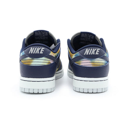 DM0108-400 Nike Dunk Low Graffiti Navy Yellow Obsidian Summit White Red (Men's)