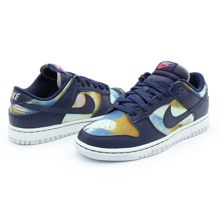 DM0108-400 Nike Dunk Low Graffiti Navy Yellow Obsidian Summit White Red (Men's)