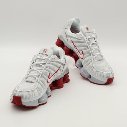 FZ4344-001 Nike Shox TL Platinum Tint Gym Red White Silver Grey (Women's)