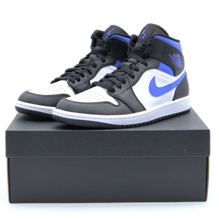 554724-140 Nike Air Jordan 1 Mid Varsity Royal White Black Racer Blue (Men's)