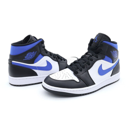 554724-140 Nike Air Jordan 1 Mid Varsity Royal White Black Racer Blue (Men's)